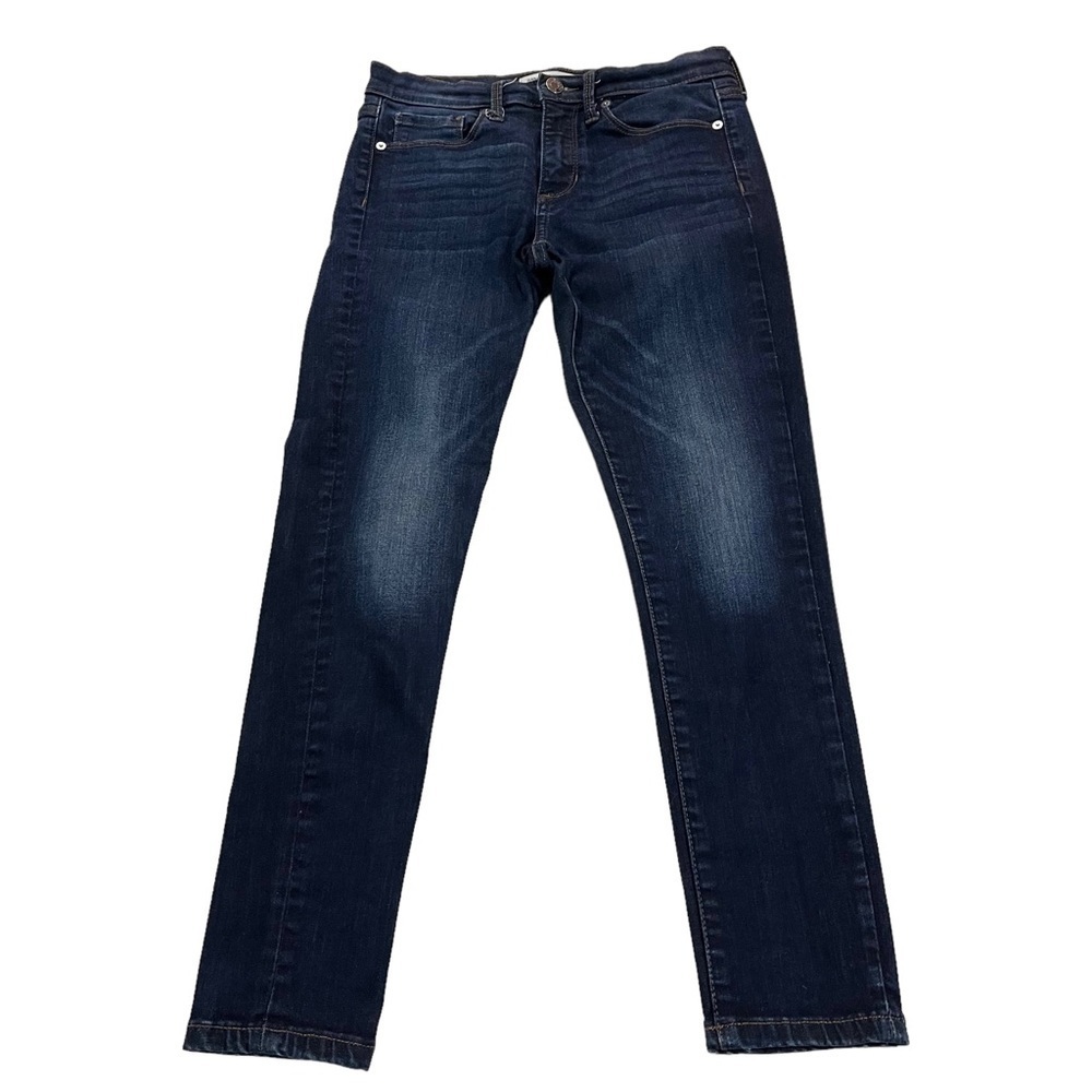 Banana Republic High Rise Skinny Ankle Women Dark Wash Jeans Sz 26Px25 Whiskered
